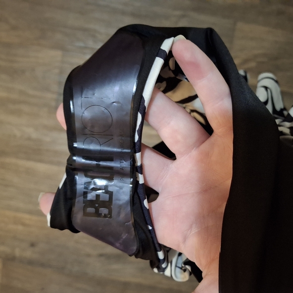 New BEACH RIOT Daisy Bikini Bottom Black & Cream Animal Print Swim. - Picture 12 of 16